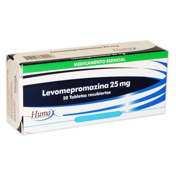 LEVOMEPROMAZINA  25 mg CAJA X 20 TABLETAS - HUMAX