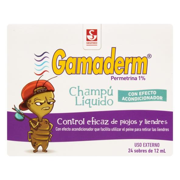 GAMADERM CHAMPU ANTIPIO 24 UNI