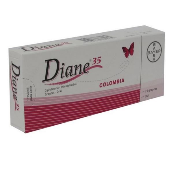 DIANE 35 GRA 2.0 MG +0.02 CAJA X 21 GRAGEAS  BAYER