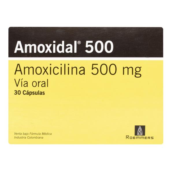 AMOXIDAL 500 MG CJX 30 CAPSULAS