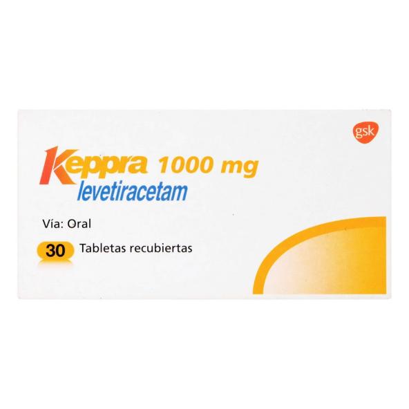 KEPPRA1000 mg CAJA X  30 TABLETAS - GSK