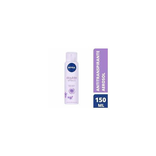 NIVEA DOUBLE EFFECT AXILAS SUAVES AEROSOL ANTITRANSPIRANTE FRASCO X 150 ML