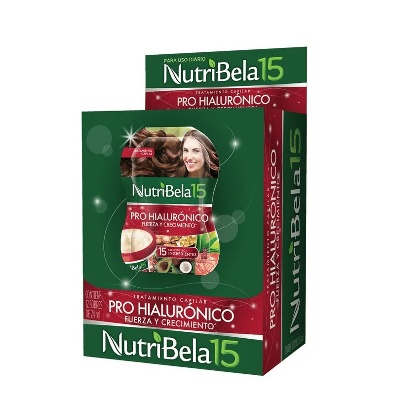 TRATAMIENTO CAPILAR NUTRIBELA PRO HIALURONICO 12 SOBRES 24 ML