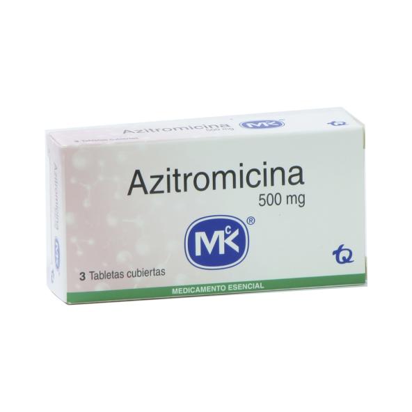 AZITROMICINA MK  500 MG X 3 TABLETAS