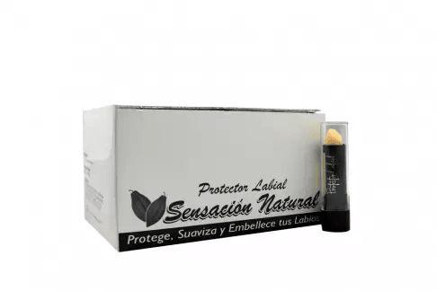 SENSACIÓN NATURAL PROTECTOR LABIAL CAJA X 24 LABIALES