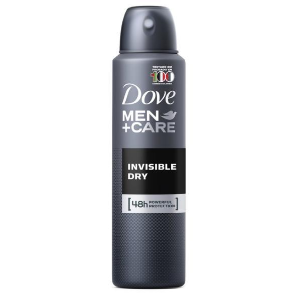 Desodorante Dove Aerosol Men Invisible Dry Frasco X 150 Ml