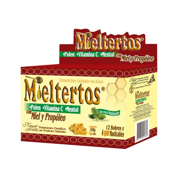 MIELTERTOS CAJA X 12 SOBRES TABLETAS  MASTICABLES