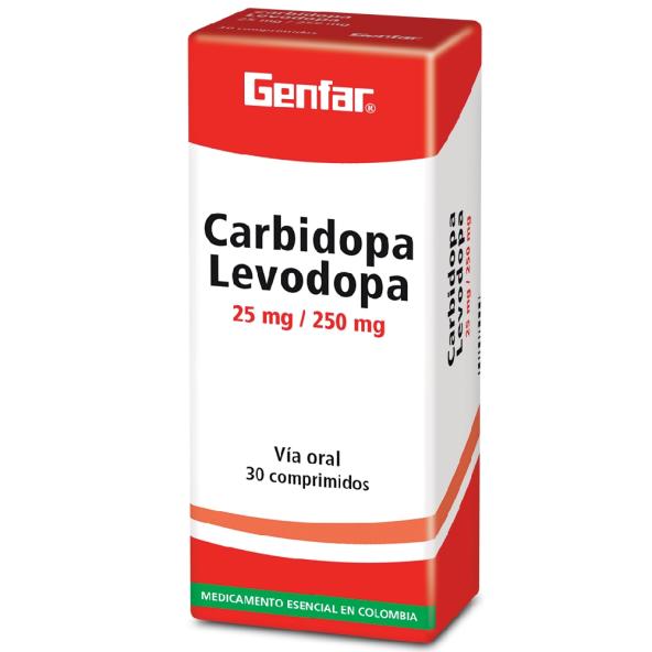 CARBIDOPA LEVODOPA TAB 25 MG / 250 MG X 30 UNI