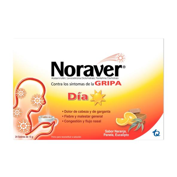 NORAVER GRIPA DÍA CJX 24 SOBRES