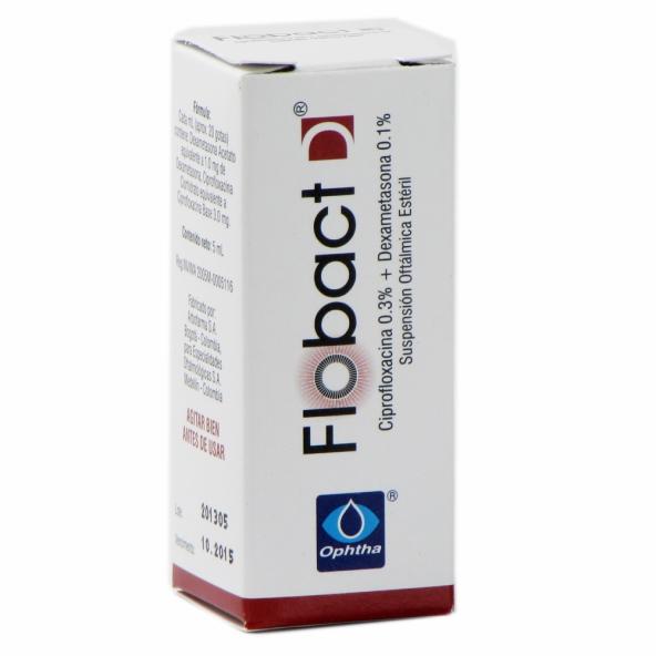 FLOBACT D GOTAS      .3/.1% 2005M X FCOX5 ML - OPHTHA