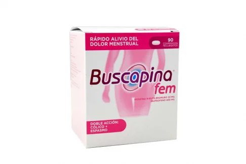 Buscapina fem doble accion Caja x 90 Tabletas