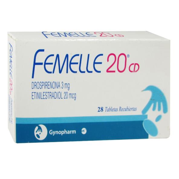 FEMELLE 20CD 3MG/0.02MG CAJA X 28 TABLETAS RECUBIERTAS 