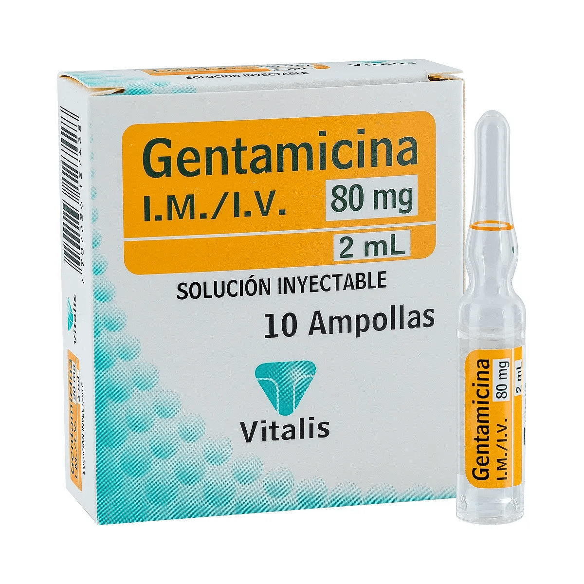 GENTAMICINA 80 MG CAJA X 10 AMPOLLAS