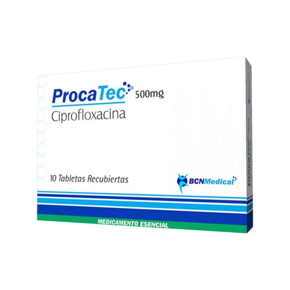 PROCATEC (CIPROFLOXACINA)TAB 500 MG X 10 UNI