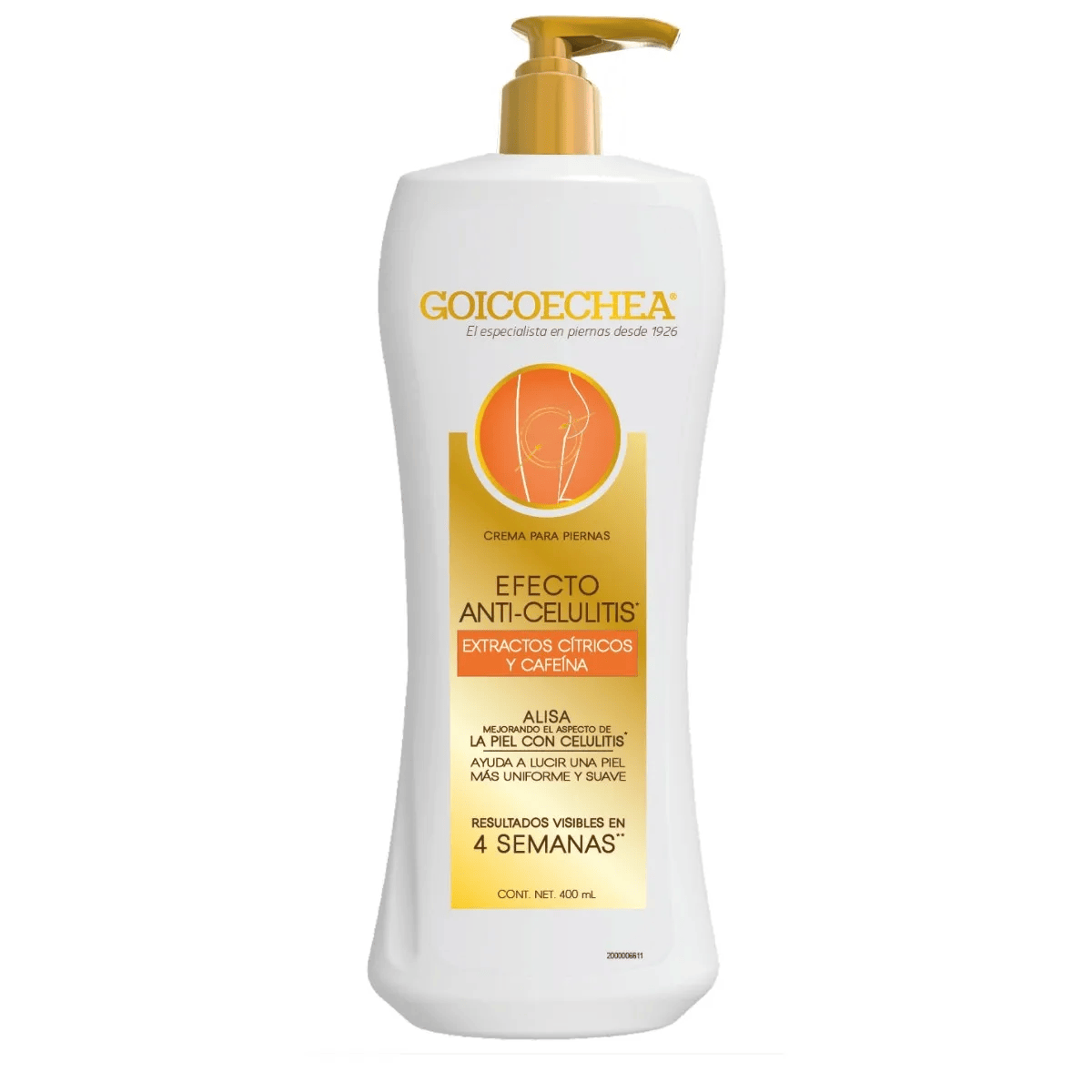 GOICOECHEA ANTI-PIEL DE NARANJA CREMA PARA PIERNAS FRASCO X 400 ML