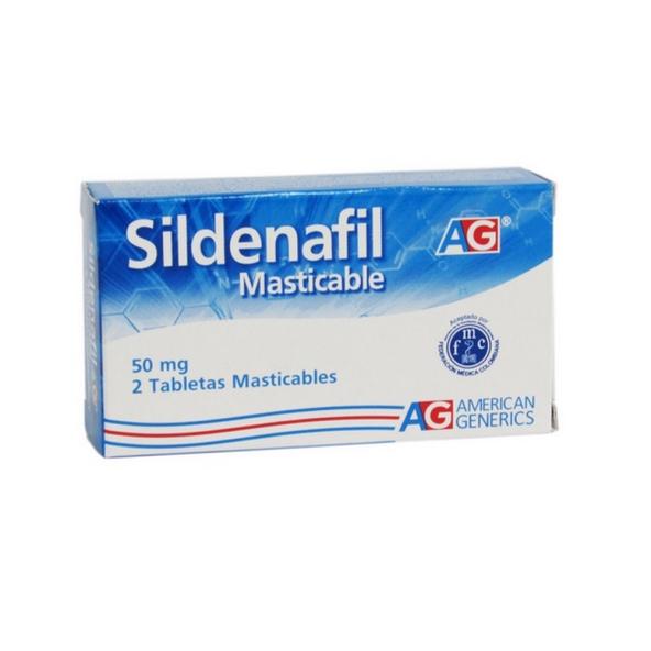 SILDENAFIL MASTICABLE 50 MG CAJA X  2 TABLETAS