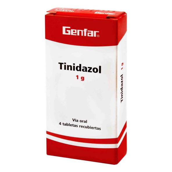 TINIDAZOL 1GR CJX4  TABLETAS GENFAR