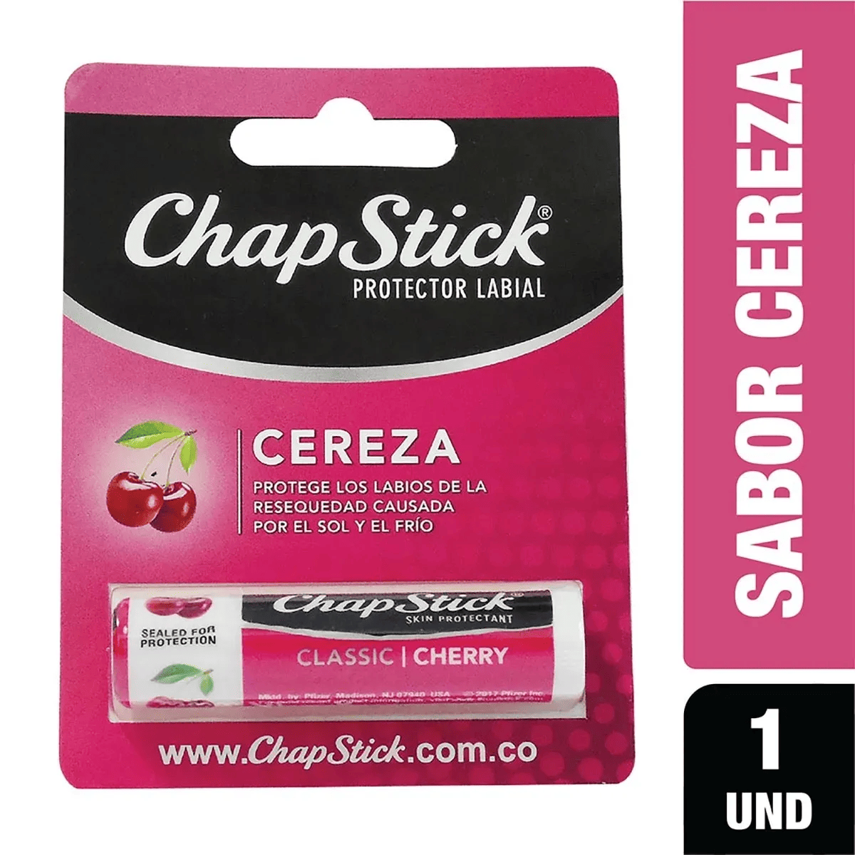 CHAPSTICK CEREZA PROTECTOR LABIAL  4.0 GR