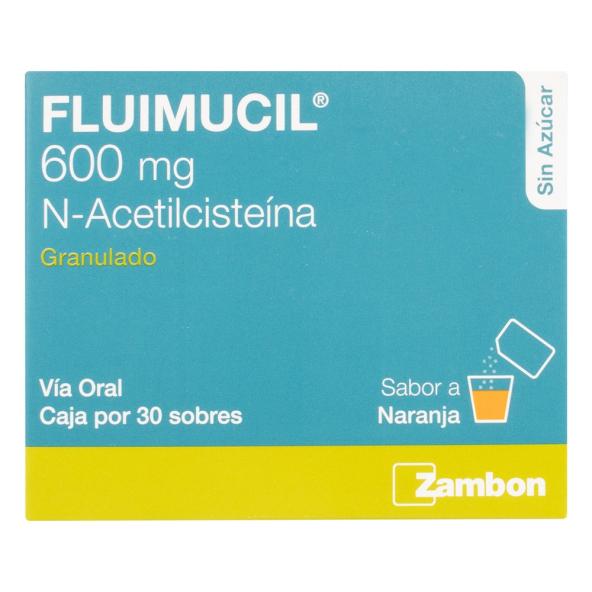 FLUIMUCIL 600 MG X 30 SOBRES