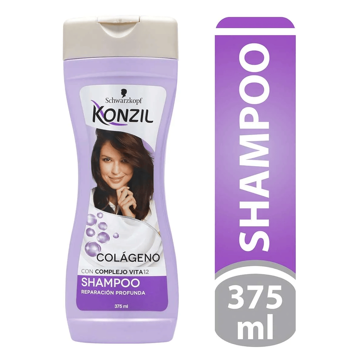 Shampoo Konzil Colageno+ complejo vita12 Frasco X 375 Ml