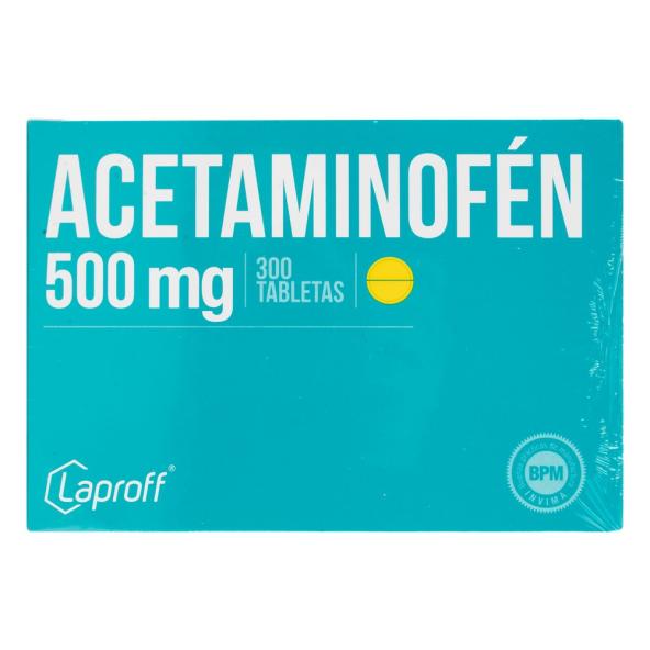 ACETAMINOFÉN 500 MG CAJA X 300 TABLETAS LAPROFF