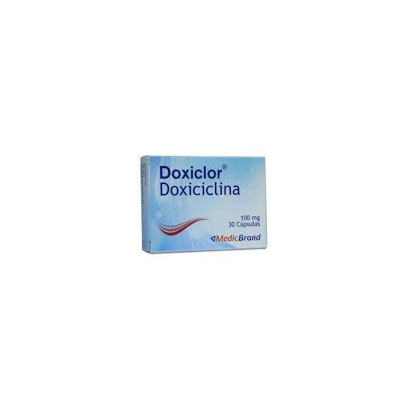 DOXICLOR 100 MG  CAJA X 30 CAPSULAS MEDICBRAND