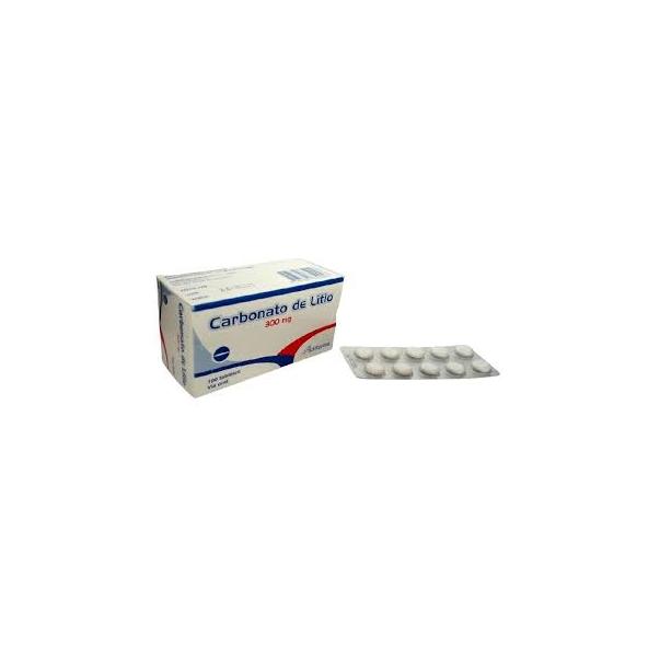 CARBONATO DE LITIO 300 MG X 100 TABLETAS