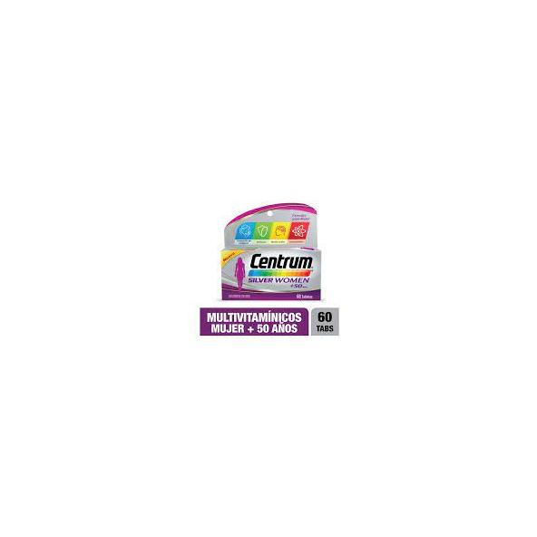 CENTRUM SILVER WOMEN + 50 AÑOS FRASCO X 60 TABLETAS