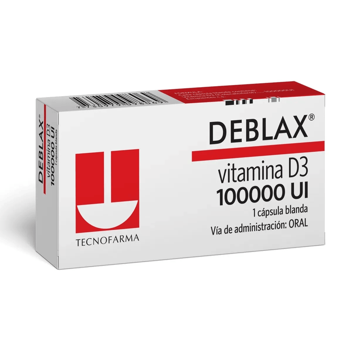 DEBLAX CAJA X 1 TABLETAS VITAMINA D3 10.000UI