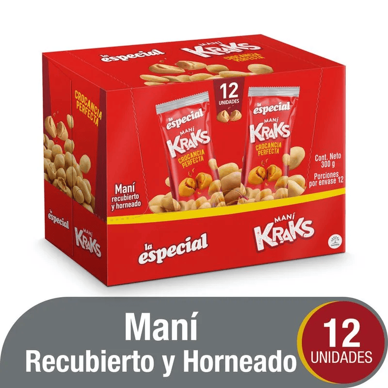 MANÍ KRAKS LA ESPECIAL X 12 UNIDADES