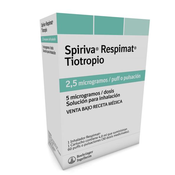 SPIRIVA RESPIMAT (TIOTROPIO) 2.5 mcg X 60 DOSIS - BOEHRINGER