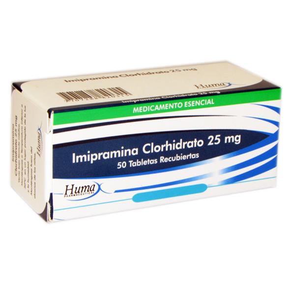 IMIPRAMINA 25 MG CAJA X 50 TABLETAS RECUBIERTAS HUMAX