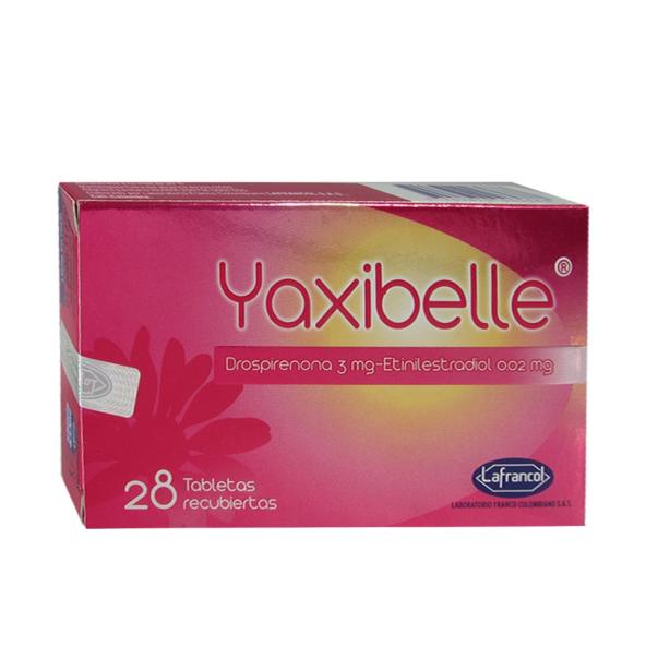 YAXIBELL  3MG / 0,02MG CAJA X 28 TABLETAS