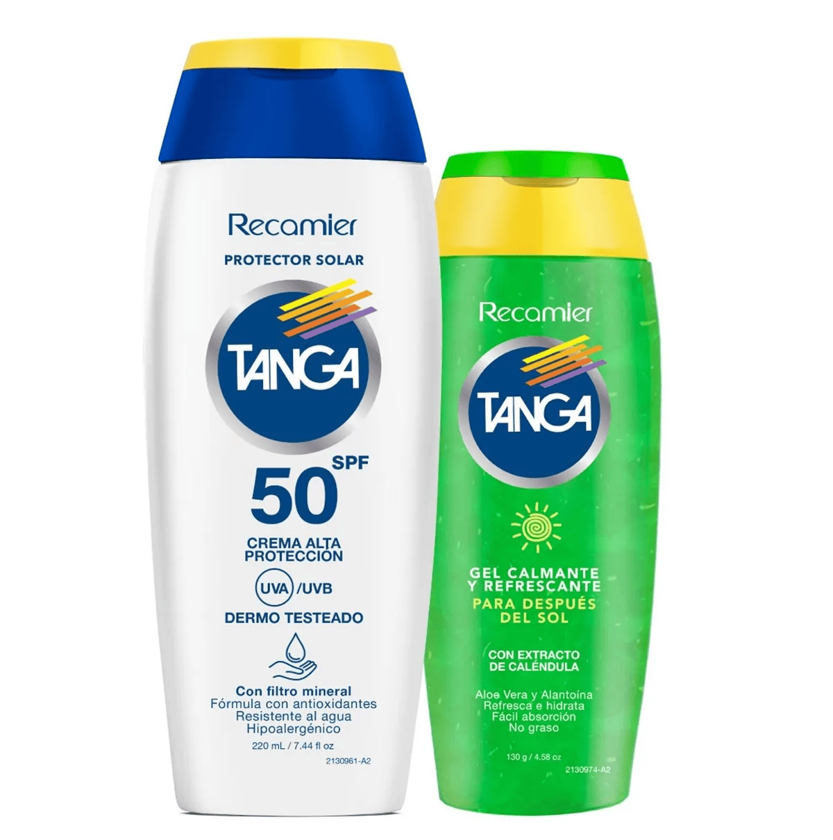 BLOQUIADOR TANGA SPF 50 X220ML + GEL GRATIS