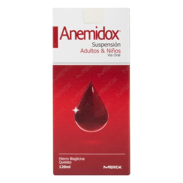 ANEMIDOX SUSPENSION ADULTOS & NIÑOS 3mg/100ml FRASCO X 120 ML - MERCK