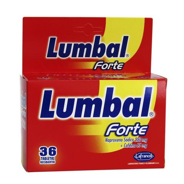 LUMBAL FORTE 550 MG / 65 MG CAJA X 36 TABLETAS