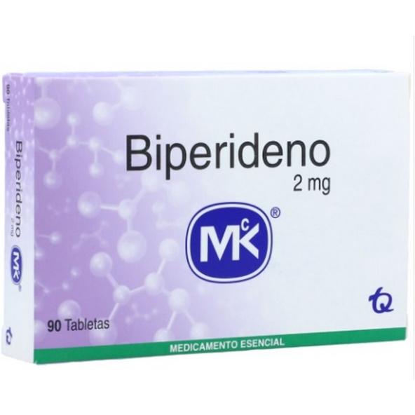 BIPERIDENO 2 MG MK  CAJA X 90 TABLETAS