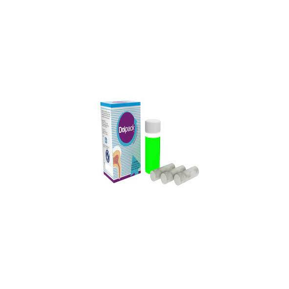 DOLPACK SOLUCIÓN BUCAL TÓPICA FRASCO X 8 ML + 3 ROLLOS DENTALES