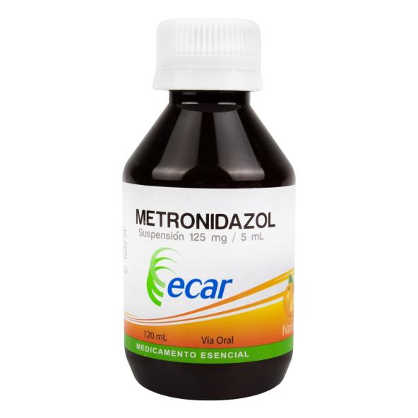 METRONIDAZOL SUP 125mg/5 ml   125mg/5ml 2009M X FCOX120 ML - ECAR