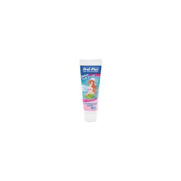 ORAL PLUS X 40 ML CREMA DENTAL SIN FLUOR SABOR TUTTI FRUTTI