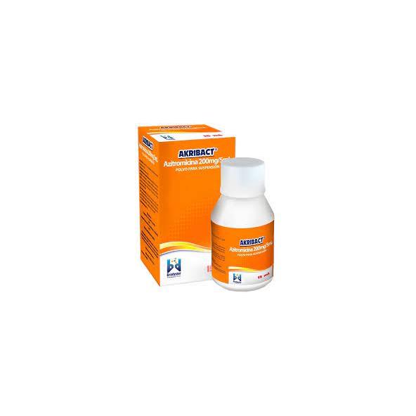 AKRIBACT AZITROMICINA 200 MG / 5 ML SUSPENSIÓN  FRASCO X 15 ML