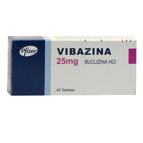 VIBAZINA  25MG  CAJA X 40 TABLETAS   PFIZER