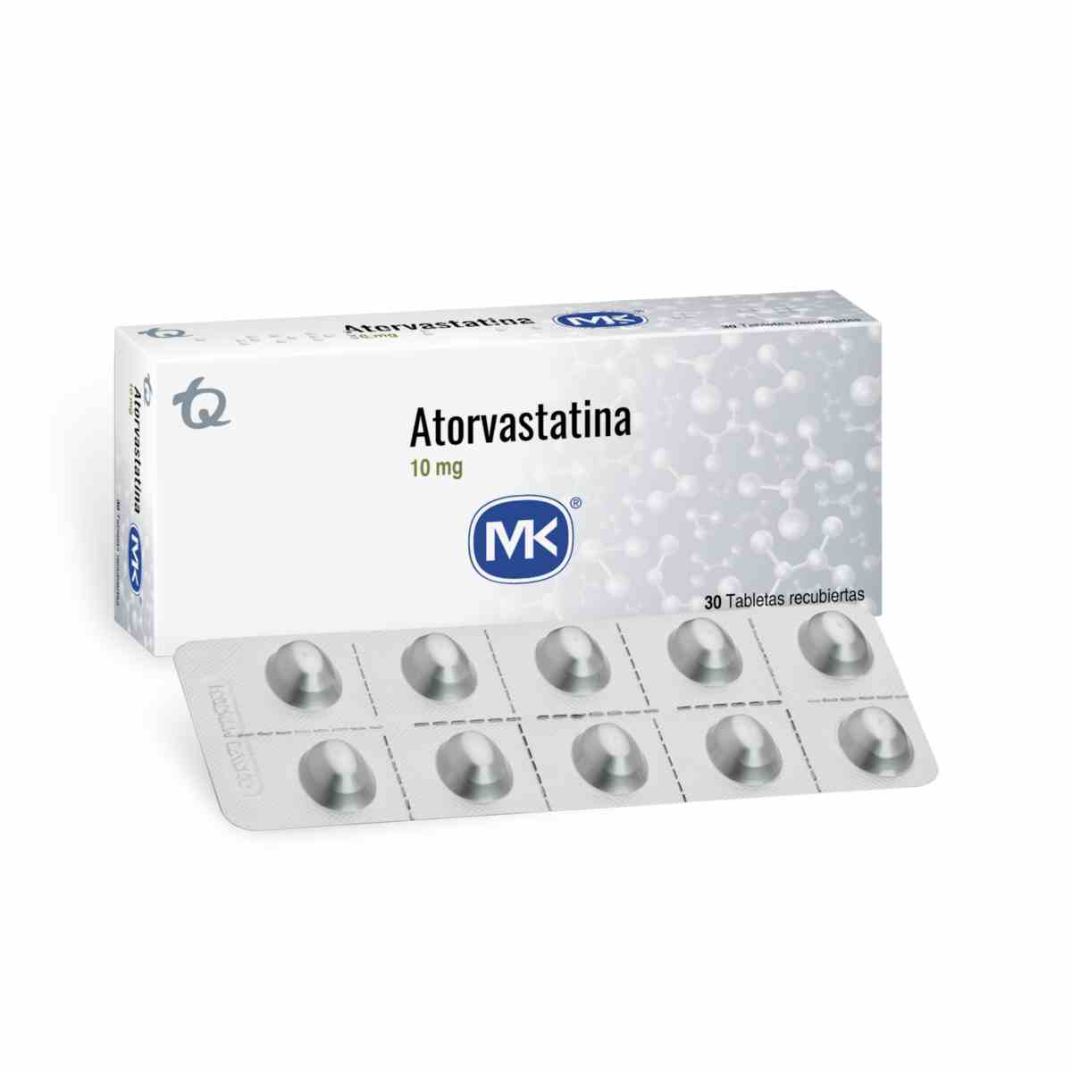 ATORVASTATINA TAB 10 MG  CAJA X 30 TAB - M.K