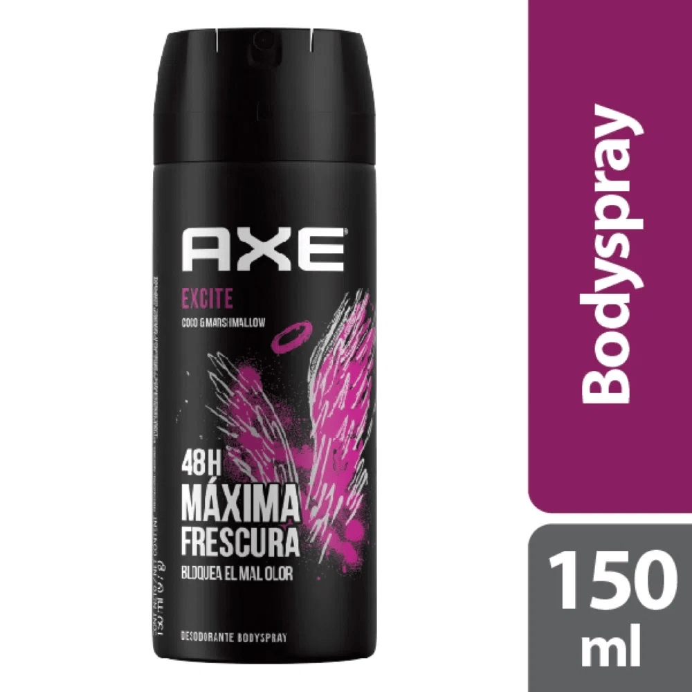 AXE EXCITE DESODORANTE BODY SPRAY FRASCO X 150 ML