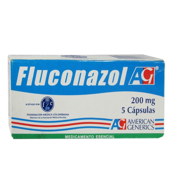 FLUCONAZOL 200 MG CAJA X 5 CAPSULAS AG