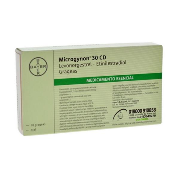 MICROGYNON 30CD CAJA X 28 COMPRIMIDOS