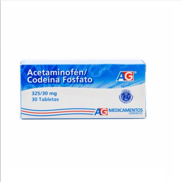 ACETAMINOFEN / CODEINA AG TAB 325/30MG X 30 UNI