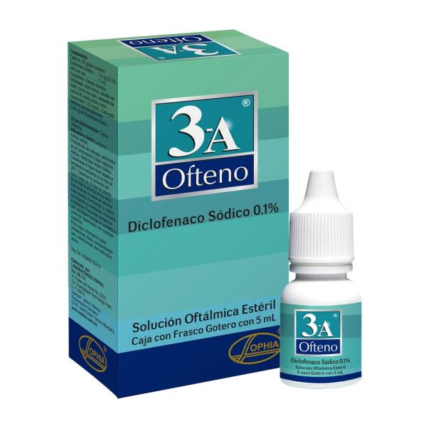 3-A OFTENO SOLUCION OFTALMICA 1%  5 ml  - SOPHIA