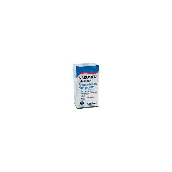 NABUMEX 250 MCG INHALADOR BUCAL X 200 DOSIS