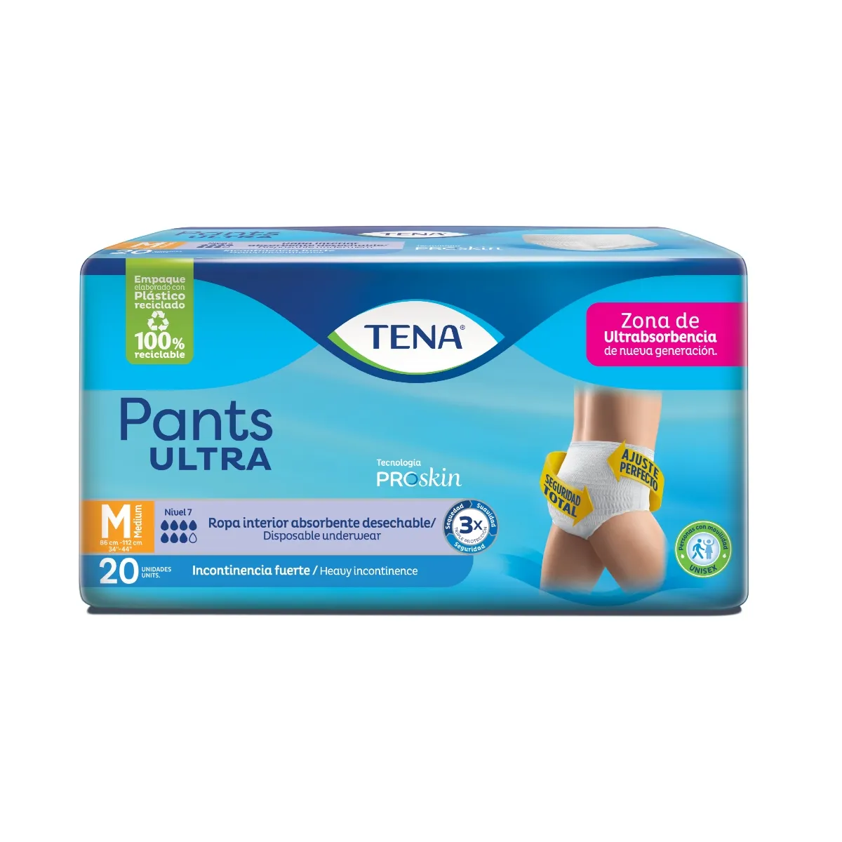 PAÑAL TENA PANTS ULTRA MEDIUM X 20 UNIDADES